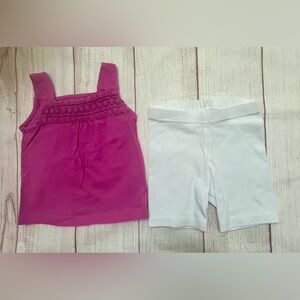 Children’s Place 12/18 Mo Bike Shorts/Sleeveless Top